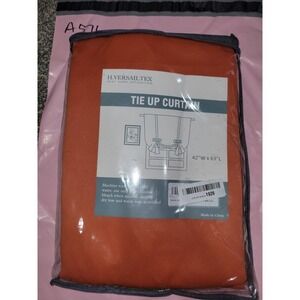 Orange tie up curtain
